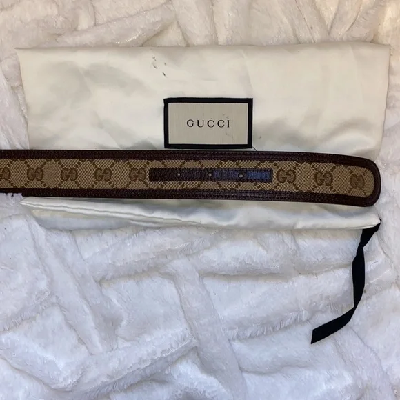Gucci Supreme Canvas Double GG Belt With Dust Bag - Picture 7 of 17